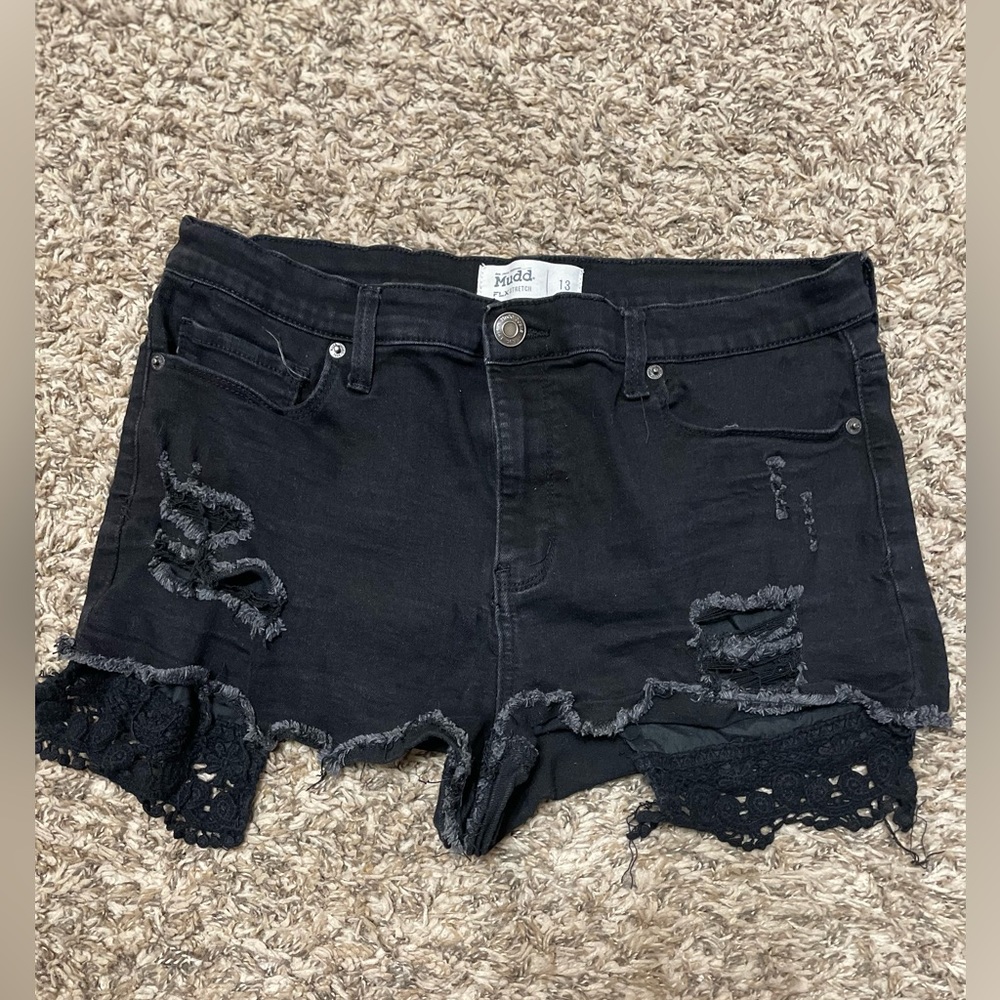 Black Mudd Shorts size 13